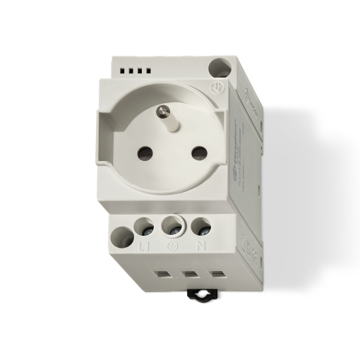 Tomada para quadros eléctricos - Sistema francês - Tipo E 16 A - Cinza - 7U0182300010