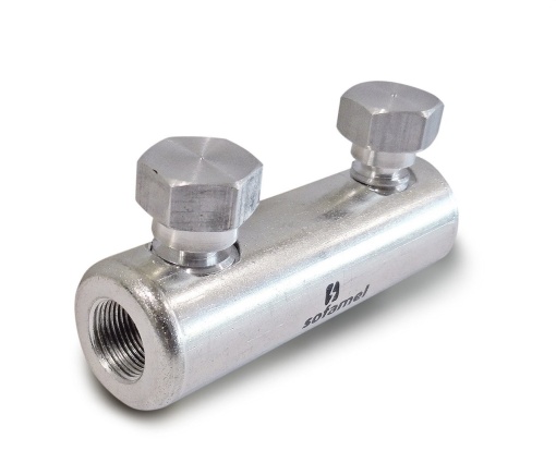 Manguito puesta a tierra MBPT-9550 95-50mm² con tornillo fusible