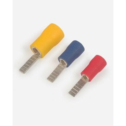 Terminal punta plana APPL-2,5 azul