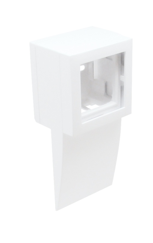 ADAPTADOR LATERAL Q45 PCALHA 75X20 BRANCO