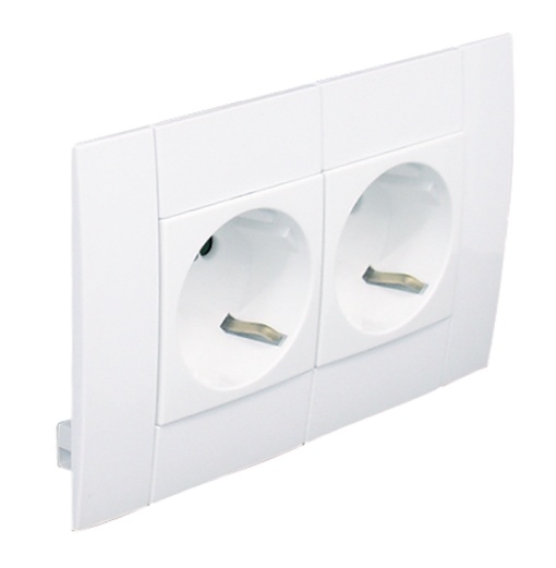 TOM DUPLA SCHUKO MOD L75 - 4 MÓD BRANCA