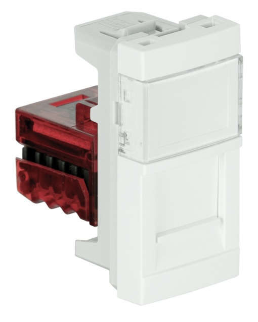 MÓDULO CCONETOR RJ45 CAT. 6 UTP - 1 MÓD BR