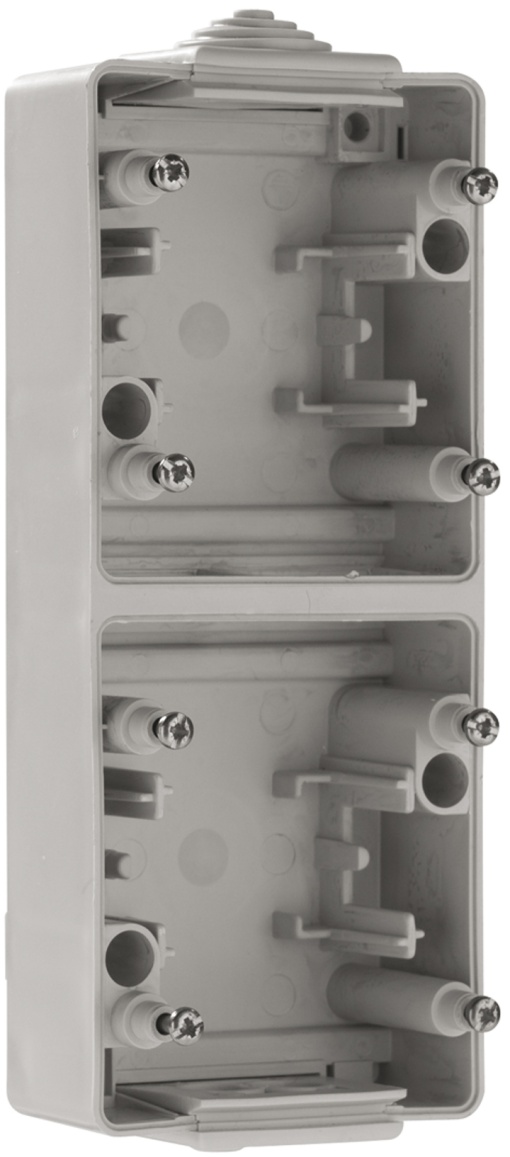 BASE DUPLA VERTICAL CINZENTA