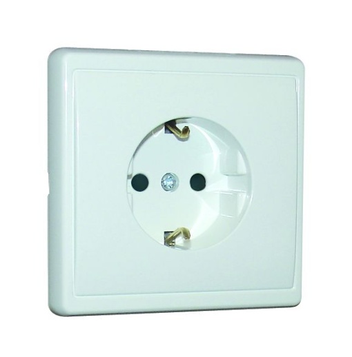 TOMADA SCHUKO MONOBLOCO BRANCA