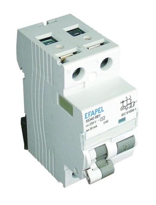 DISJUNTOR DIFERENCIAL 1PN-6KA-30MA-AC-C-40A
