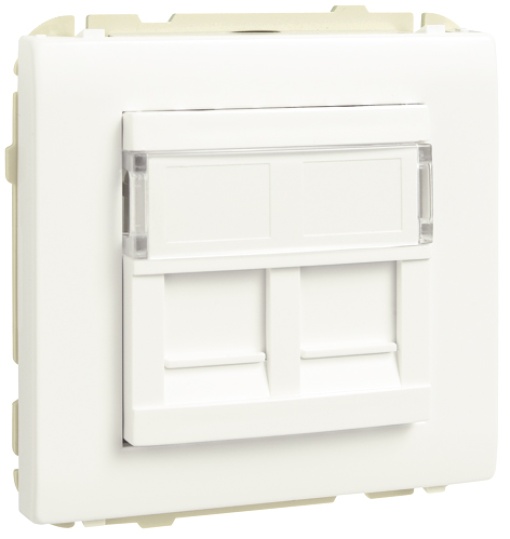 ARO CMÓDULO DUPLO PCONETORES RJ45 BRANCO