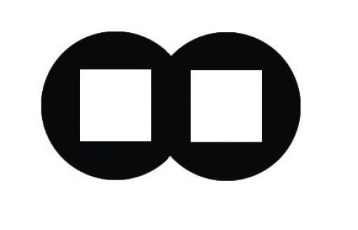 ESPELHO DUPLO DESENHO SIZA VIEIRA PRETO MATE