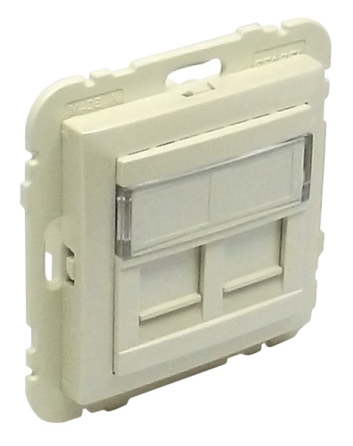 ARO CMÓDULO DUPLO PCONETORES RJ45 PÉROLA