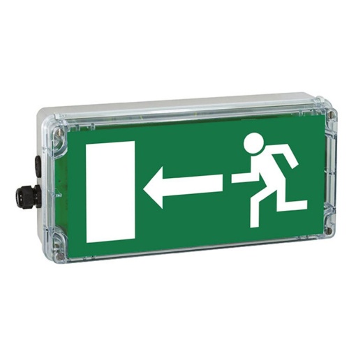 EXIT ARROW LEFT PL ACC. EN1838