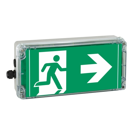 EXIT2 12-24V DC ARROW 3clock ISO7010