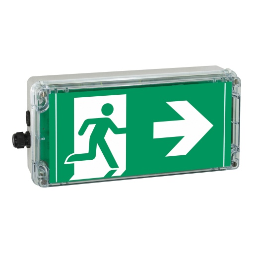 EXIT2 12-24V DC ARROW 9clock ISO7010