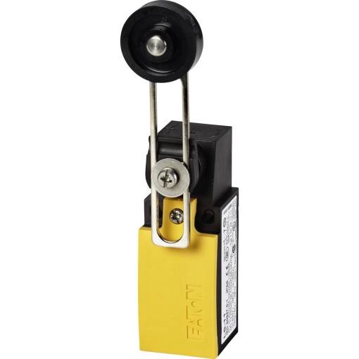 Position switch, Adjustable roller lever, Complete unit, 1 NO, 1 NC, Snap-action contact - Yes, Cage Clamp, Yellow, -40 - 70 C