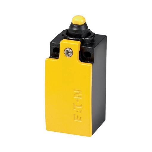 Safety position switch, LSM-, Rounded plunger, Basic device, expandable, 1 NO, 1 NC, EN 50047 Form B, Yellow, Metal, Cage Clamp, -25 - 70 C