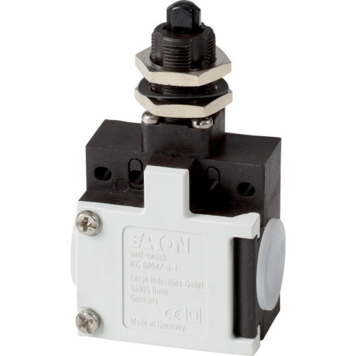 Position switch, 1early NO1late NC, wide, IP65_x, rounded plunger, center fixing