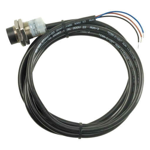 Proximity switch, inductive, 1 NC, Sn8mm, 3L, 6-48VDC, NPN, M18, metal, line 2m