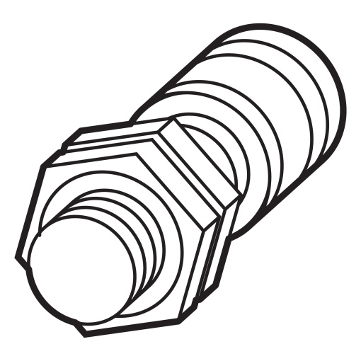 Proximity switch, inductive, Sn8mm, 3L, 10-30VDC, NPN, M18, insulated material, line 2m