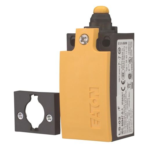 Position switch, Rounded plunger, Basic device, not expandable, 2 NC, Cage Clamp, Yellow, Insulated material, -25 - 70 C