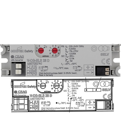 V-CG-SLS 28 D without packing