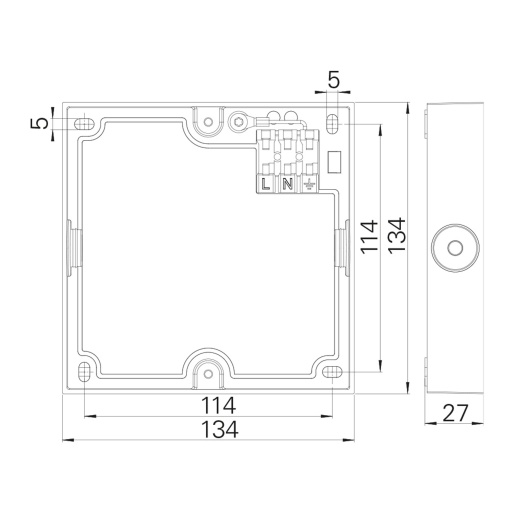 GuideLed SL Add-on housing for 130x2