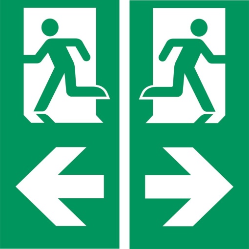GuideLed pictogram, 20m, LR-R ISO 7010
