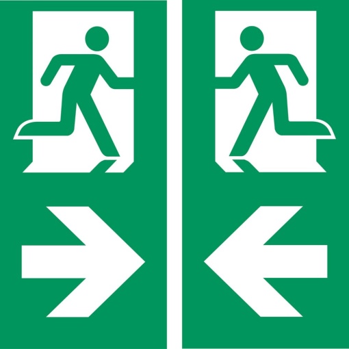 GuideLed pictogram, 20m, LR-W ISO 7010