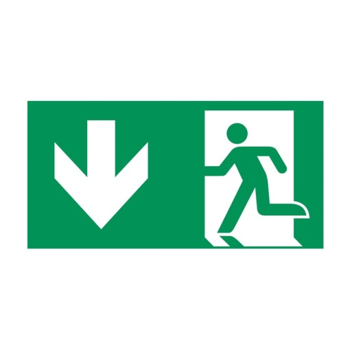 Panel, arrow down, for 7901179021, 60m