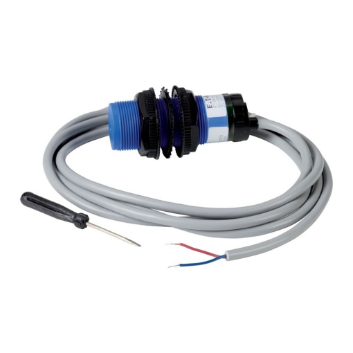 Proximity switch, capacitive, Sn25mm, 1 NC, 3L, NPN, M30, insulated material, line 2m
