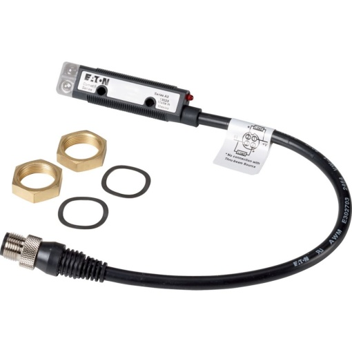 Thru-beam photoelectric sensor, receiver, Sn6m, 4L, 10-30VDC, lightdark, NPN, PNP, M18, insulated material