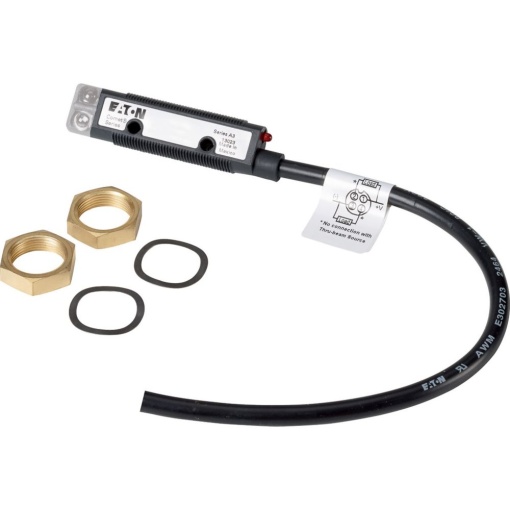 Thru-beam photoelectric sensor, transmitter, Sn24m, 4L, 10-30VDC, NPN, PNP, M18, insulated material, M12