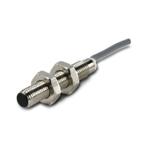 Proximity switch, E57 Global Series, 1 NO, 3-wire, 10 - 30 V DC, M8 x 1 mm, Sn 1 mm, Flush, NPN, Stainless steel, 2 m connection cable