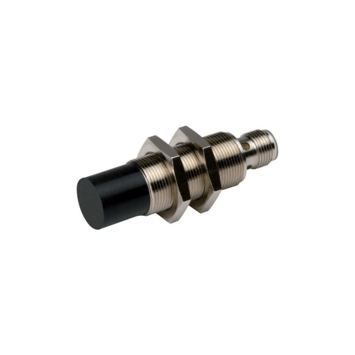 Proximity switch, E57 Global Series, 1 NO, 3-wire, 10 - 30 V DC, M18 x 1 mm, Sn 8 mm, Non-flush, PNP, Metal, Plug-in connection M12 x 1