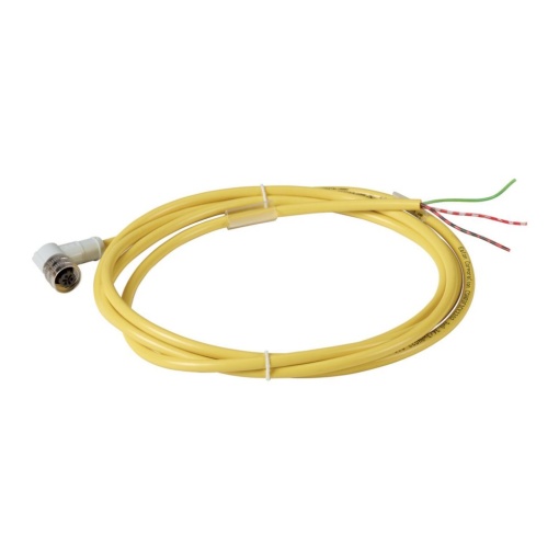 Connection cable, 3p, AC, coupling m12 angled, open end, L2m