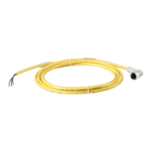 Connection cable, 4p3Ltg, DC current, coupling m12 angled, open end, L2m