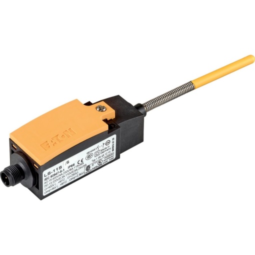 Position switch, Spring-rod actuator, Complete device, 1 NO, 1 NC, Snap-action contact - Yes, Cage Clamp, Yellow, Insulated material, -25 - 70 C, w