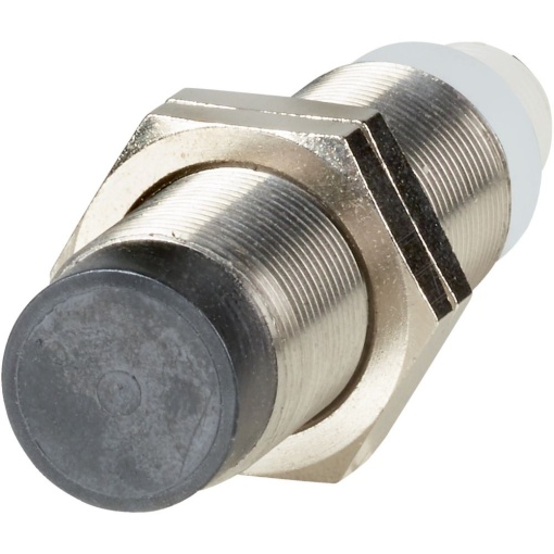 Proximity switch, E57G General Purpose Serie, 1 NO, 3-wire, 10 - 30 V DC, M18 x 1 mm, Sn 8 mm, Non-flush, NPN, Stainless steel, Plug-in connection M