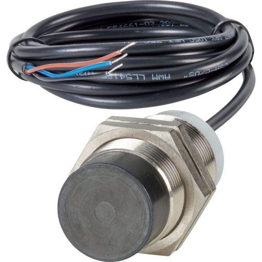 Proximity switch, E57P Performance Serie, 1 NO, 3-wire, 10  48 V DC, M30 x 1.5 mm, Sn 15 mm, Non-flush, NPN, Stainless steel, 2 m connection cable
