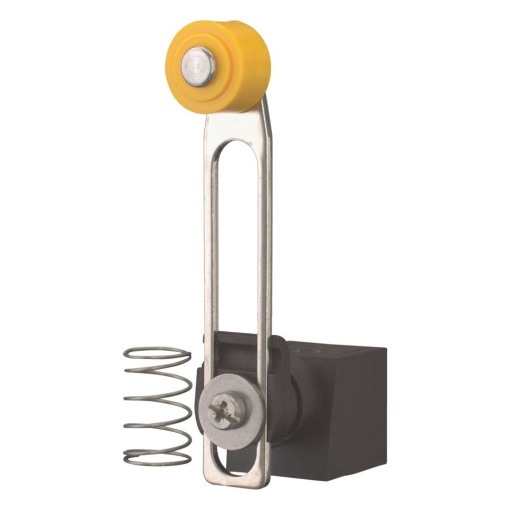 Adjustable roller lever, D40mm, rubber