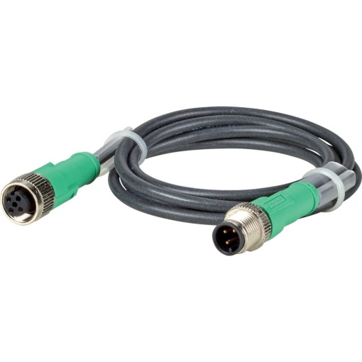 Extension cable, 1m, M12, socketplug