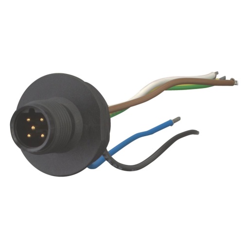 Terminal socket, 5p, M12, B coded