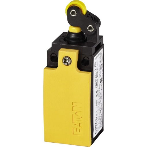 Position switch, Roller lever, Complete unit, 1 NO, 1 NC late-break, Cage Clamp, Yellow, Insulated material, -25 - 70 C, Short