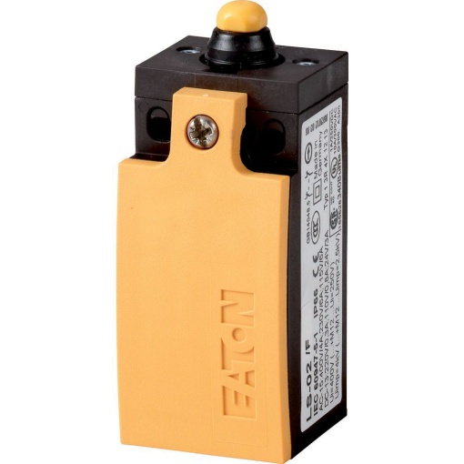 Safety position switch, LSM-, Rounded plunger, Basic device, not expandable, 2 NO, Yellow, Metal, Cage Clamp, -25 - 70 C