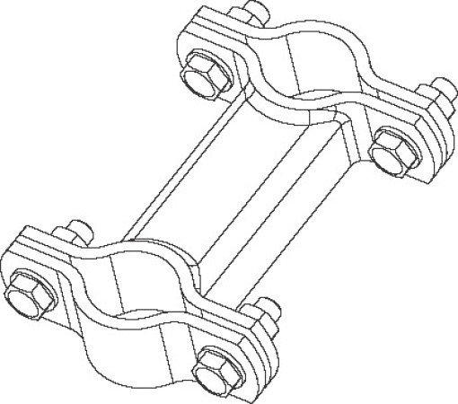 LUMINAIRE POLE BRACKET UMHSD 4848-FT