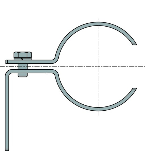 BS70 MOUNTING CLAMP D70MM SET