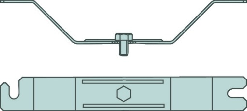 Accessories Fastening stainless steel ceiling bracket D 92, Order unit 2 pieces