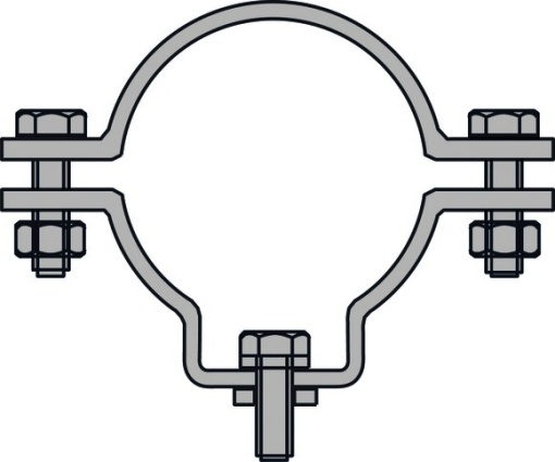 Accessories Pipe clamps, Variant R32 2z, Order unit 2 pieces