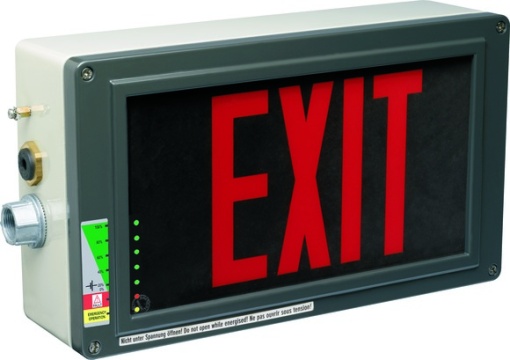 Ex-escape sign luminaires EX-LITE ZE with integrated emergency light function for zone 121, Text red EXIT