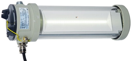 Ex -Emergency luminaires with self-contained battery for zone 121, Variant Planete 400 AD DL, Cable entry 2x 34z