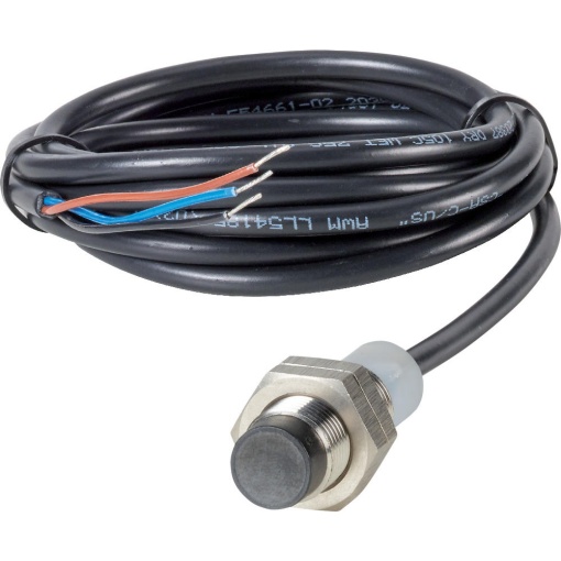 E57P performance short body series, 1 NO, 3-wire, 10  48 V DC, M12 x 1 mm, Sn 8 mm, Non-flush, NPN, Stainless steel, 2 m connection cable