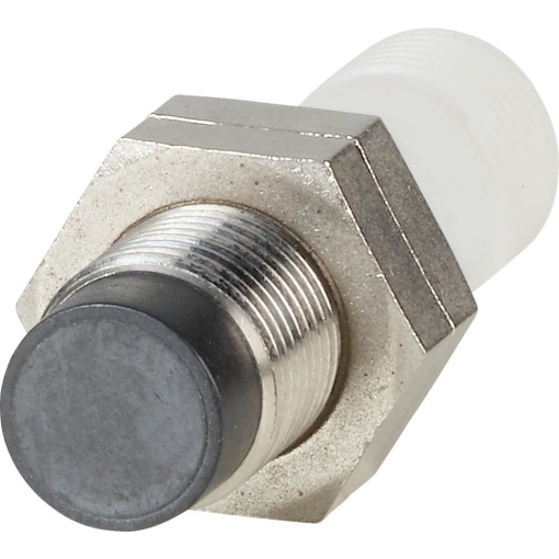E57P performance short body series, 1 NO, 3-wire, 10  48 V DC, M12 x 1 mm, Sn 8 mm, Non-flush, NPN, Stainless steel, Plug-in connection M12 x 1
