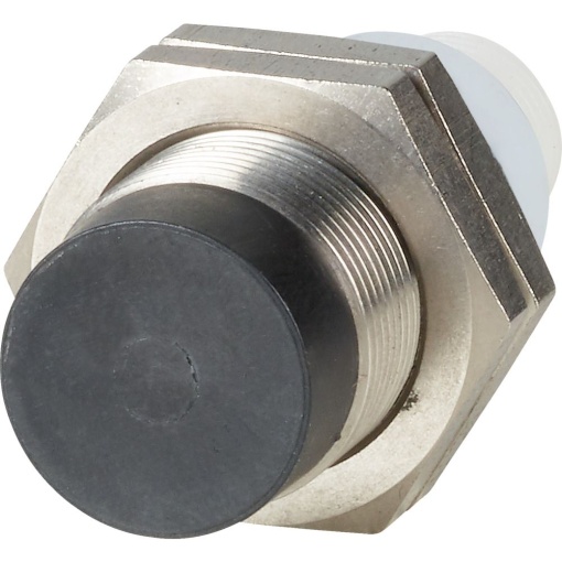 E57P performance short body series, 1 NO, 3-wire, 10  48 V DC, M18 x 1 mm, Sn 12 mm, Non-flush, NPN, Stainless steel, Plug-in connection M12 x 1